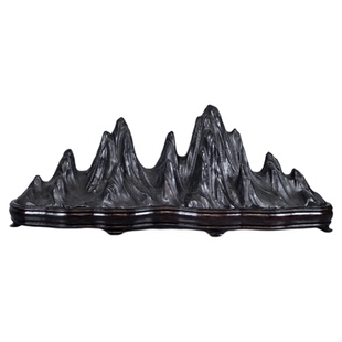 中式灵璧太湖幽兰石笔架山子山型石头风景假靠山家居窗台装饰摆件