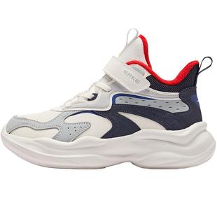 川尘3鸿星尔克童鞋冬季鞋子儿童高帮加绒棉鞋男童保暖防水休闲鞋