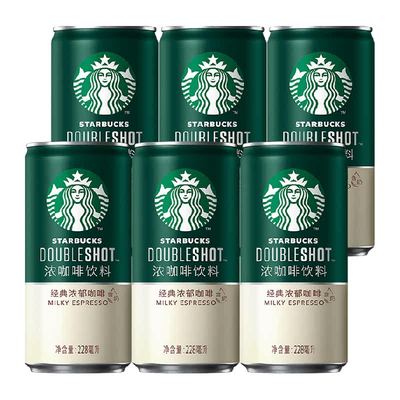 星巴克经典浓郁即饮浓咖啡6瓶