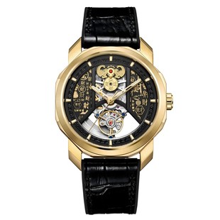 NANYUE南岳“开财门”系列时尚镂空男士机械表送男友生日新年礼物