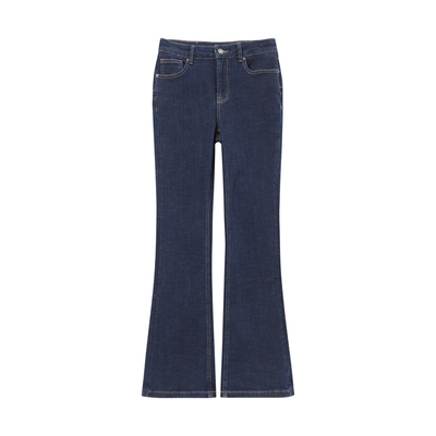 THESOONG中腰弹力微喇牛仔裤