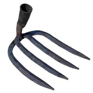 四齿耙锻打铁耙子翻土种菜钉耙松土水泥耙菜园开垦赶海农用锄耙