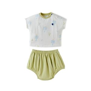 babycare儿童纯棉睡衣夏款男童空调服
