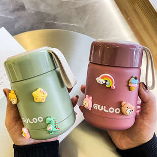 迷你焖烧杯小型容量早餐杯保温宽口便携矮胖型广大口径装粥豆浆杯