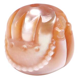 天然淡水珍珠雕刻佛手隔珠背云新中式手链不掉色通勤珠宝DIY配饰