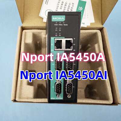 议价NPORT IA5450AI原装 MOXA NPORT IA5450A 串口联网服务器