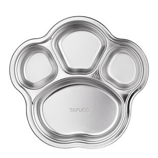 TAFUCO/泰福高316L不锈钢儿童餐盘幼儿园卡通动物餐盘学校分格盘