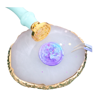 火漆套装全套工具新手便宜的套装镊子垫板章头熔炉学生儿童欧式复古蜡烛蜡粒火星火机印章请柬信封封口明信片