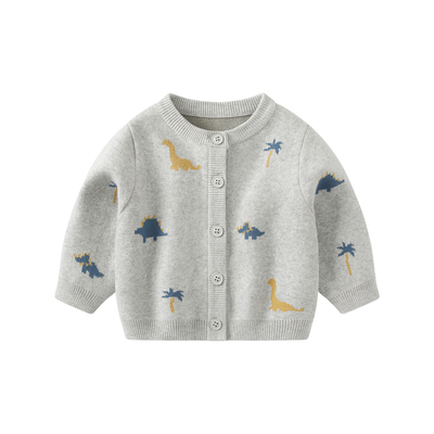 婴儿毛衣秋冬外套针织衫