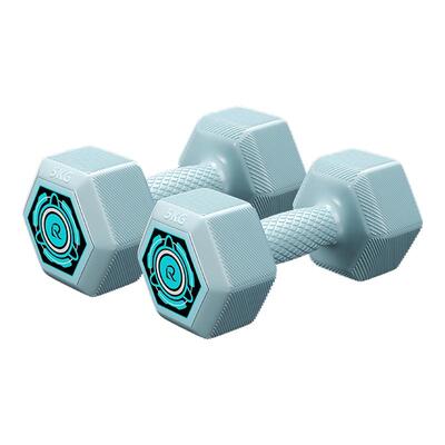 升级菱纹包胶哑铃塑型减脂