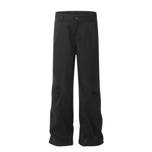 Goinsk 裤子男款春秋季美式休闲微喇阔腿裤松弛感cleanfit休闲裤