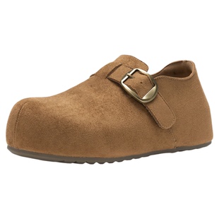 依思q内增高勃肯鞋女2026新款春厚底全包懒人一脚蹬孕妇博肯单鞋