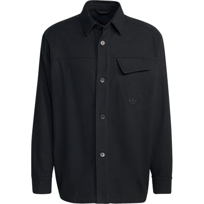 Adidas/阿迪达斯正品三叶草男士休闲宽松运动翻领长袖衬衫JW0118