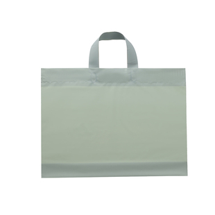新款磨砂豆沙绿服装店手提袋塑料礼品礼物袋子衣服购物袋定制LOGO