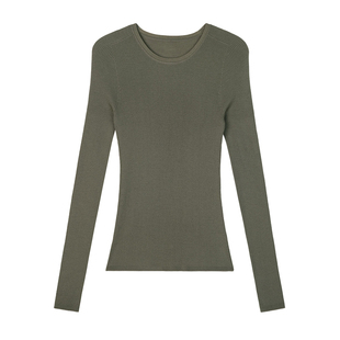 MRS Studios 德国扬子Biella120S岛精无缝多领型羊毛针织打底衫