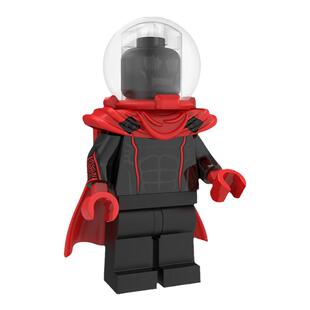 漫威超级英雄蜘蛛侠反派XP210神秘客黑化版组装拼装积木人仔玩具