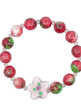 原创手作海棠花未眠手链手串