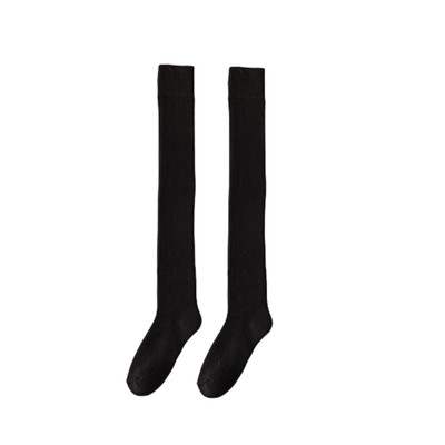 过膝袜子女秋冬季毛圈