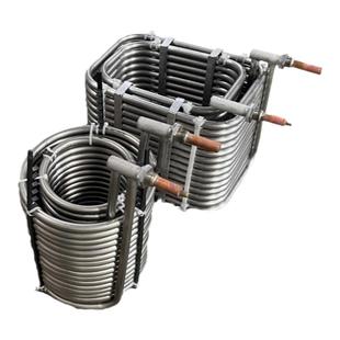 304不锈钢3P5P10P15匹冷水机制冷盘管蒸发器换热器冷却散冷器