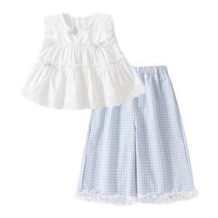 女童夏套装2026新款超火童装小女孩独特漂亮夏装女宝绝美小孩衣服
