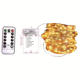 USB遥控电池盒铜线灯串LED星星灯带小彩灯闪灯条宿舍房间改造装饰