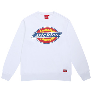 Dickies连帽卫衣男秋冬新款经典大logo全棉毛圈布帽衫外套女休闲