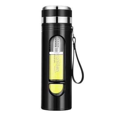 高档玻璃杯男士茶水分离泡茶个人专用耐热防摔大容量双层隔热水杯