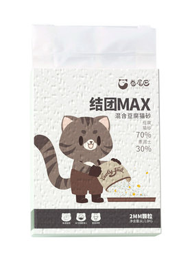除臭无尘快速结团原味豆腐猫砂