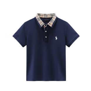 史努比男童短袖POLO衫夏季新款刺绣潮酷百搭t恤上衣学院风校版服