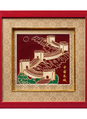 金箔长城摆件退伍礼物军人纪念品