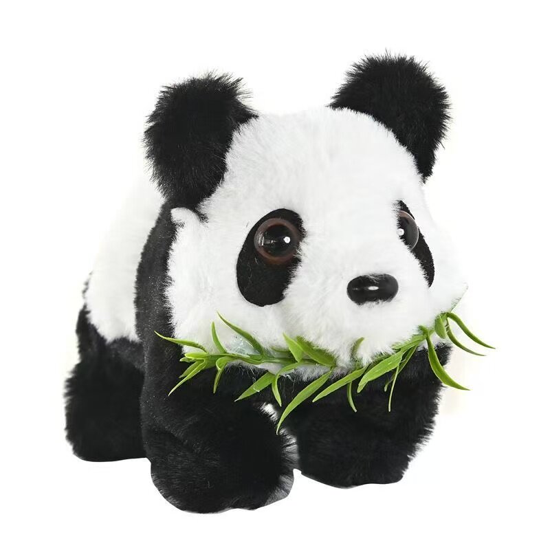 电动仿真毛绒会走会叫熊猫玩偶