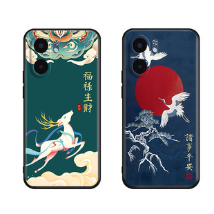 秋昊适用于OPPOA5x手机壳CPH2725荷花插画cph2725防摔外壳oppoa5x新中式cph2725保护套软oppo新款cph2725文艺