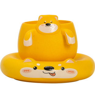 伊文陶瓷  茶滤茶漏一体创意茶水分离器茶隔茶叶过滤器玻璃公道杯