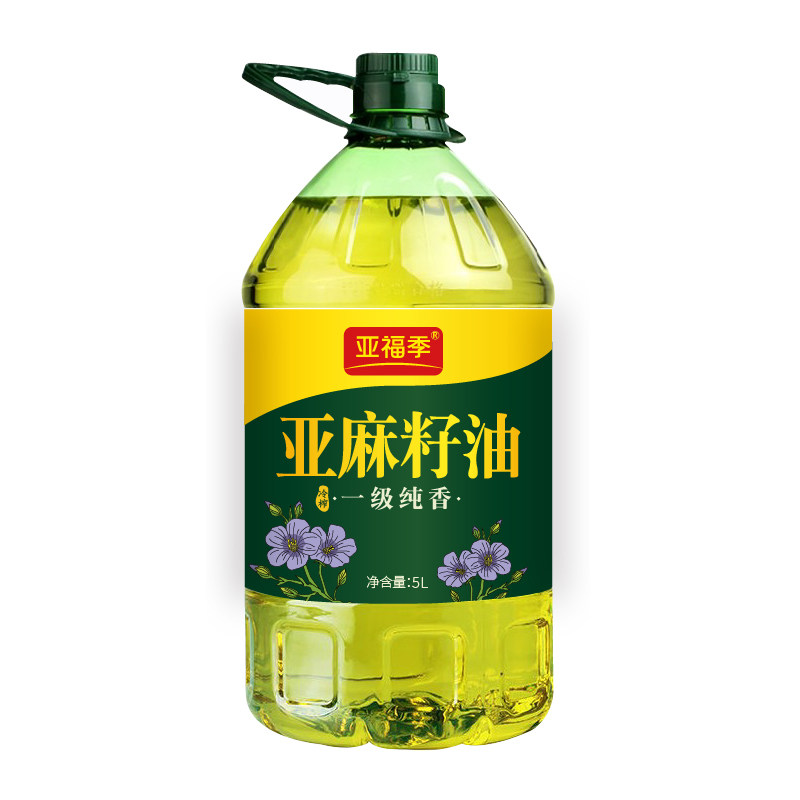 纯亚麻籽油冷榨一级高亚麻酸