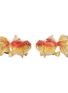 珐琅彩鸿运当头摆件软装饰品礼品