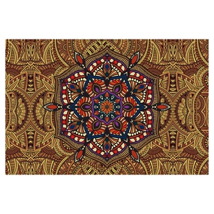 比利时绒民族风入户门地垫复古大门口进门地毯耐脏免洗防滑脚门垫