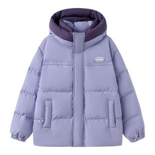 巴拉巴拉女童加厚羽绒服宝宝短款面包服儿童连帽外套冬装新款童装