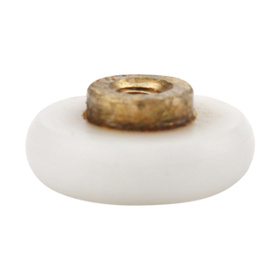 老式淋浴房滑轮轮盘卫生间铜芯玻璃移门单凸轮配件吊轮防锈大轴承