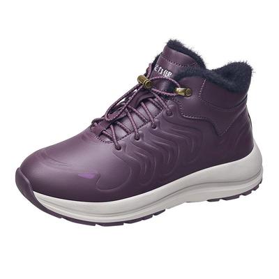 加绒加厚老人鞋足力健休闲