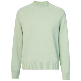 皮皮狗秋冬新款半高领马鞍肩袖侧边绞花毛衣羊绒衫