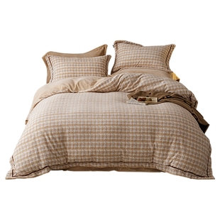 多喜爱家纺珊瑚绒四件套冬季加厚保暖暖绒床单被套床上用品套件