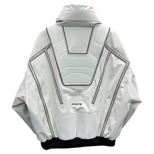 高端90白鹅绒外套男立领羽绒服冬季新款时尚个性发光加厚羽绒衣潮