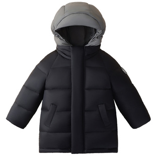 【三防】MQDmini儿童鹅绒服2025新款冬季男童羽绒外套宝宝拜年服