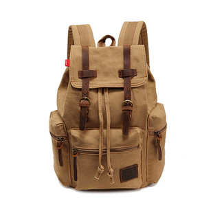 LX离嚣双肩背包男休闲通勤旅行学生帆布商务大容量电脑包男包青年