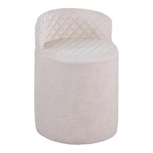 梳妆台化妆圆墩凳子套罩美甲凳子坐垫全包加厚家用高级感椅垫简约