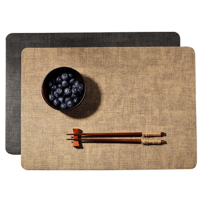 厨甄防水防油餐垫加厚皮革桌垫