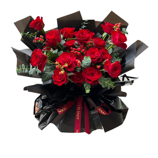 雾面纸鲜花包装纸玫瑰花束包花纸白色黑色韩素纸韩式防水礼品纸