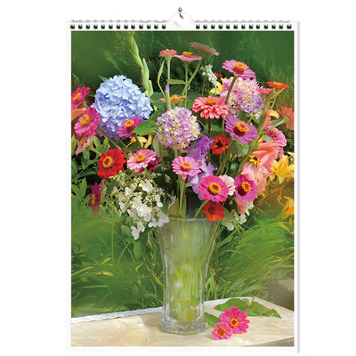 挂历2026年花香风景免撕家用挂墙