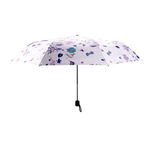 法国MC marieclaire遮阳伞防晒伞太阳伞女防紫外线晴雨两用黑胶伞