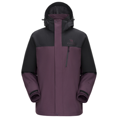 骆驼户外三防冲锋衣男三合一两件套2025新款外套女防水防风登山服